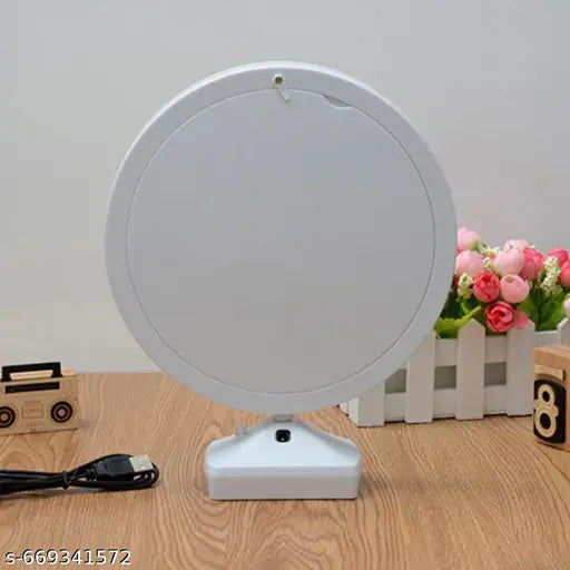 Personalized LED Photo Mirror with Custom Picture | Decorative Tabletop Night Light for Home & Gifting