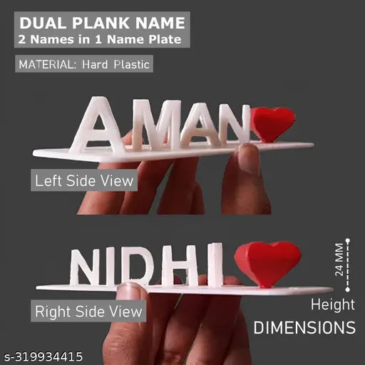 Memorable Personalized Couple Gift for Birthday, Anniversary, Valentine, Wedding & all occasions - - Upto 6 Characters
